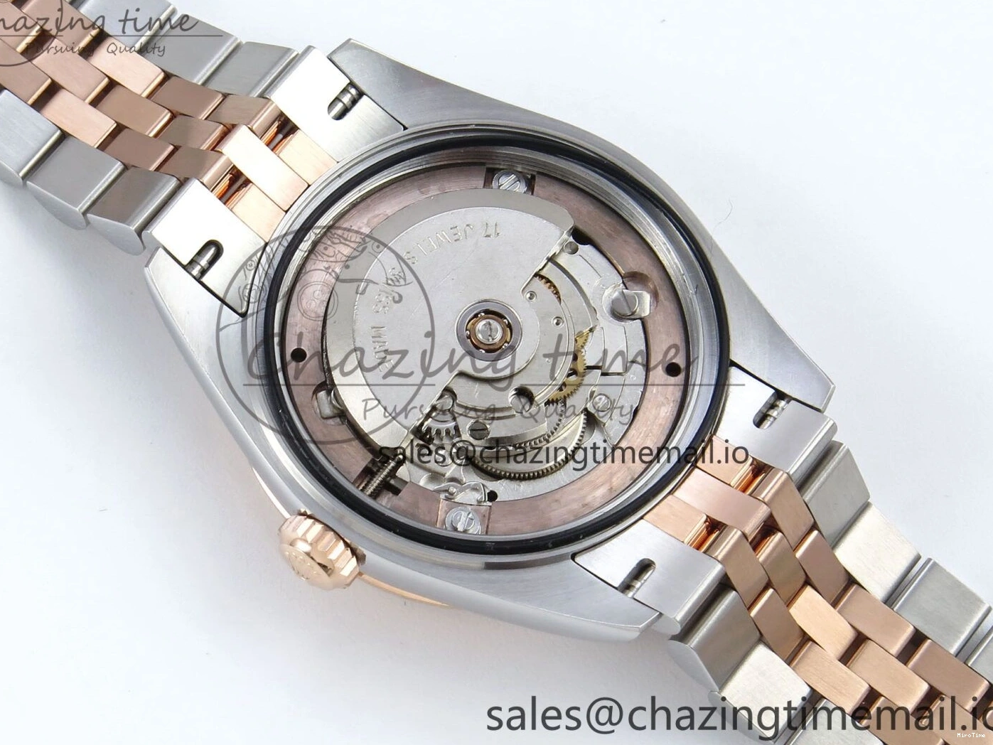 MiroTime 0103 QuickDry DateJust 31 278271 ARF 1:1 Best Edition 904L Steel White MOP Diamonds Dial on SS RG Jubilee Bracelet ETA 517